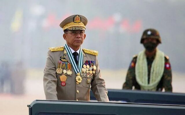 رهبر دولت نظامی میانمار قول داد مخالفان کودتا را نابود کند