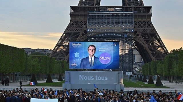 آشوب در پاریس در پی اعلام نتایج/ماکرون: فرانسه را مستقل‌تر و اروپا را قدرتمندتر می‌کنم