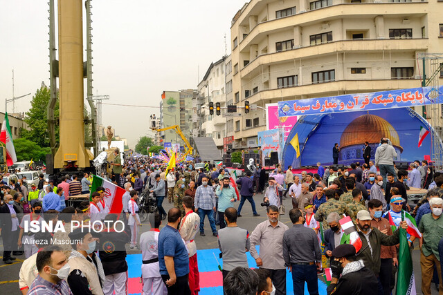 گزارش خبرنگاران ایسنا از راهپیمایی روز قدس 1401