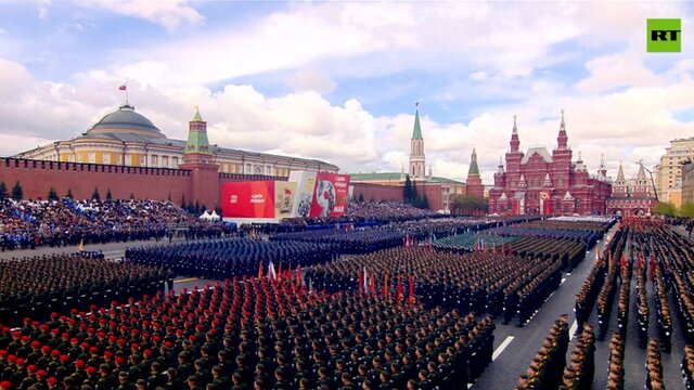 آغاز رژه “روز پیروزی” در میدان سرخ مسکو با حضور پوتین