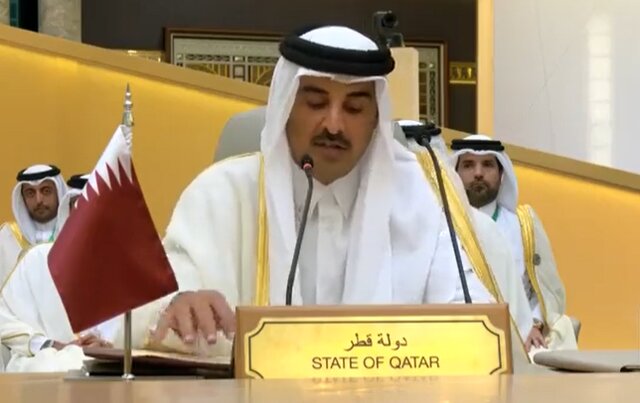 امیر قطر: درست نیست عرب‌ها پیشنهاد سازش دهند و اسرائیل آن را رد کند