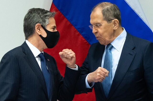 اولین گفتگوی وزیران خارجه آمریکا و روسیه پس از آغاز جنگ اوکراین