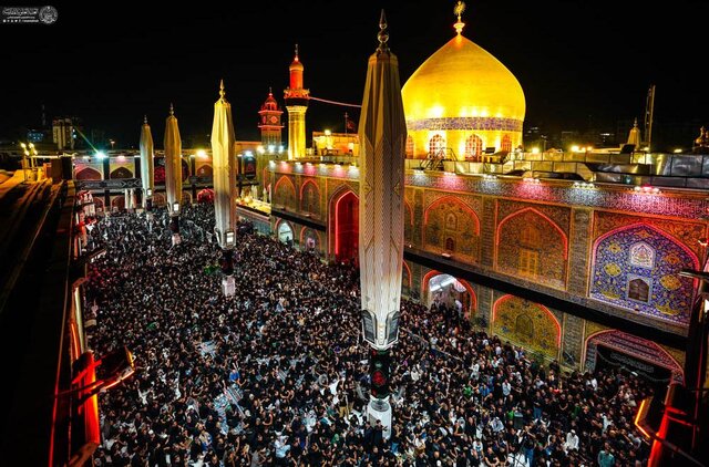 حضور ۶ و نیم میلیون زائر در نجف در سالروز رحلت نبی اکرم (ص)
