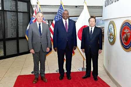 بیانیه وزیران دفاع ژاپن-استرالیا و آمریکا درباره رزمایش‌های چین