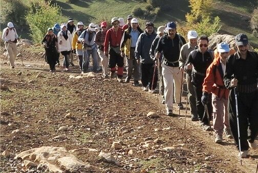 صعود تیم کوهنوردی نابینایان استان کردستان به ارتفاعات آبیدر