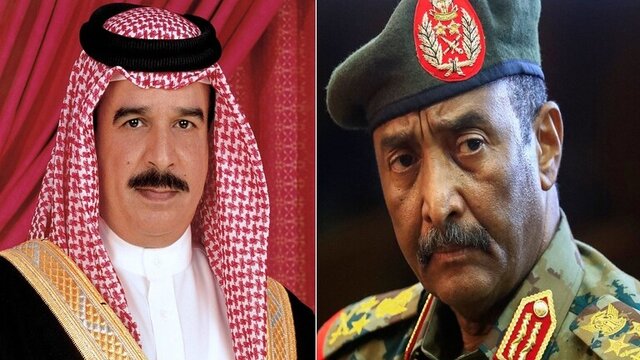 تماس تلفنی پادشاه بحرین و مقام سودانی در بحبوحه عادی‌سازی روابط خارطوم و تل آویو