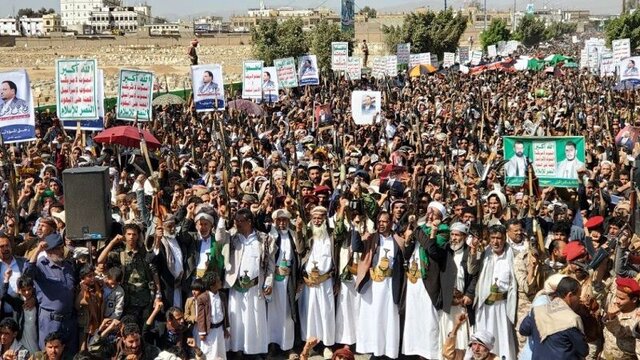 راهپیمایی‌های گسترده در یمن در حمایت از فلسطین و هشدار به ائتلاف متخاصم