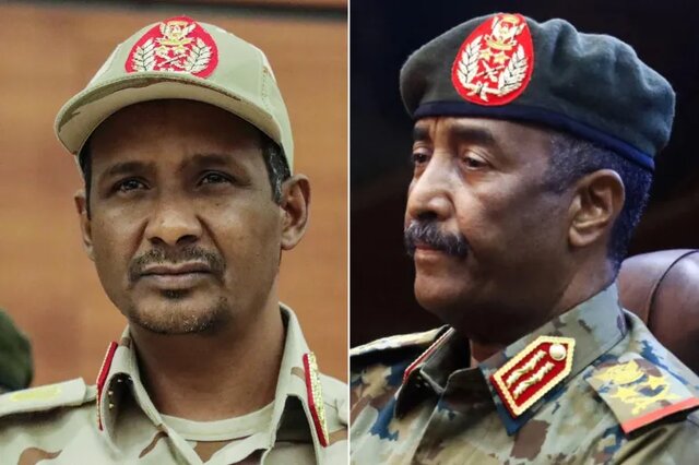 میانجیگری امارات برای حل اختلافات میان رهبر نظامیان سودان و معاونش