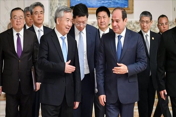 رایزنی هیأت چینی با رئیس جمهور مصر در قاهره