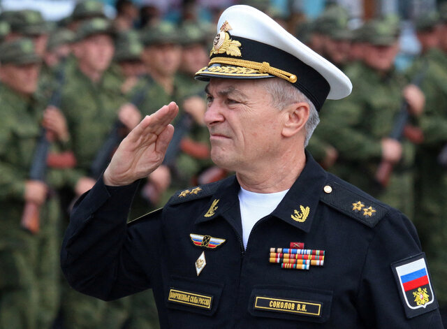 فرمانده یگان دریای سیاه روسیه در نشست وزارت دفاع شرکت کرد