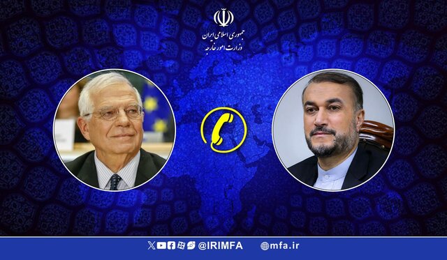 در گفت‌وگو با بورل
                                امیرعبداللهیان: سیاست‌های غیرسازنده آمریکا عامل مهم تداوم جنگ در غزه است