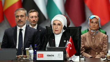 میزبانی همسر اردوغان از اجلاس حمایت از فلسطین