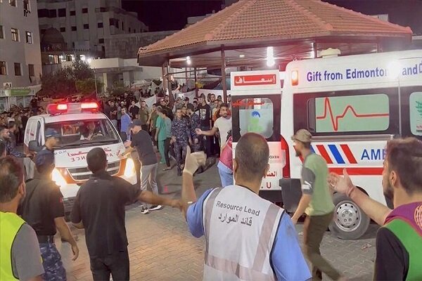 ۶ شهید در بمباران بیمارستان الشفا غزه توسط صهیونیست‌ها