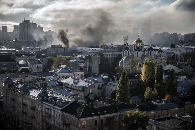 حملات گسترده روسیه به کی‌یف