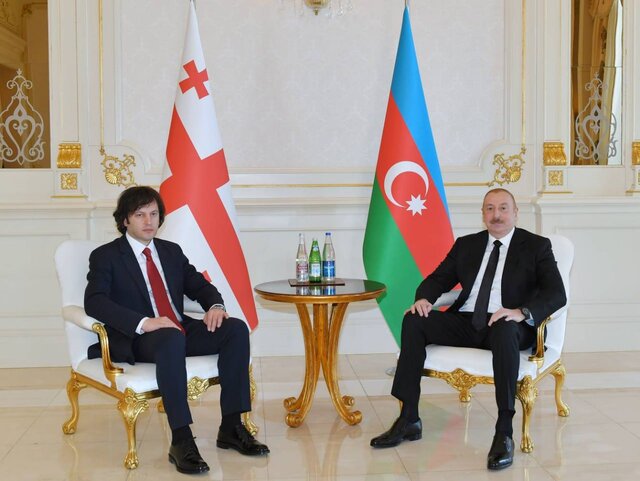 دیدار سران گرجستان و جمهوری آذربایجان با محوریت همکاری‌های استراتژیک