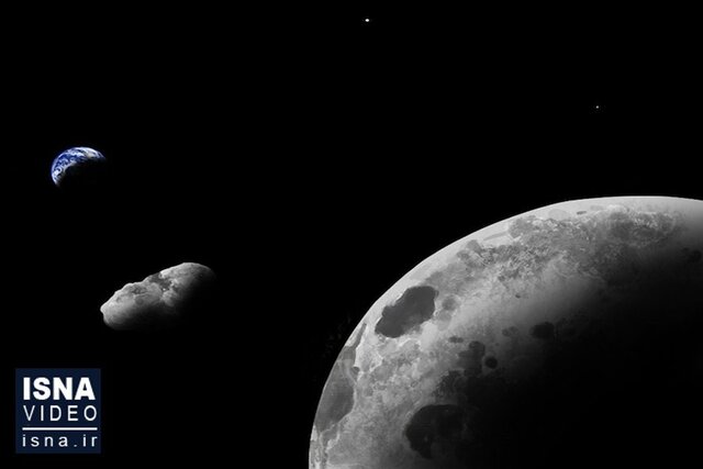 ویدیو/ تکه‌ای از ماه که به سیارک تبدیل شد