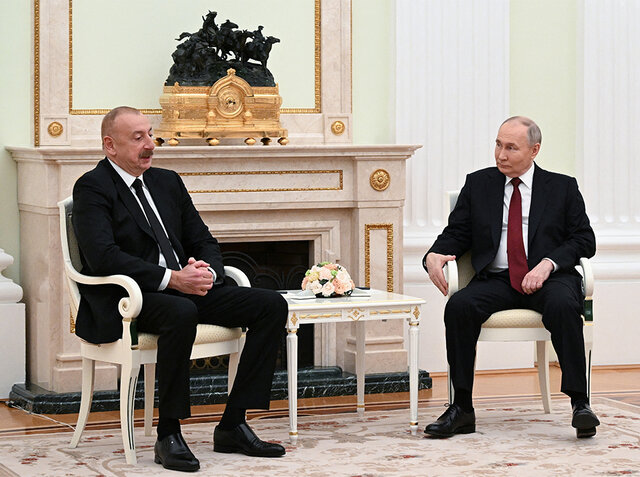 پوتین در دیدار با علی‌اف: روابط باکو و مسکو در سطح بالایی قرار دارد