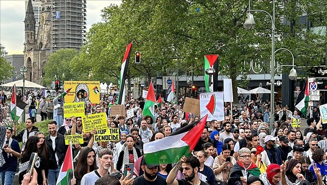 تظاهرات حامیان فلسطین در برلین