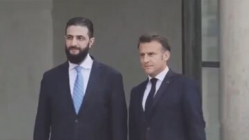الجولانی به ماکرون: هرگونه تلاش خارجی برای سوءاستفاده از اوضاع سوریه مردود است