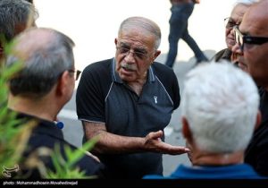 تشییع پیکر مرحوم داریوش مصطفوی رئیس پیشین فدراسیون فوتبال ایران
