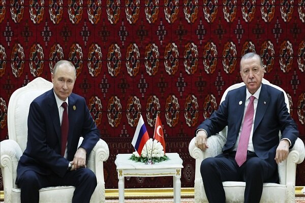 دیدار پوتین و اردوغان در حاشیه اجلاس «صلح و اعتماد»+ فیلم
